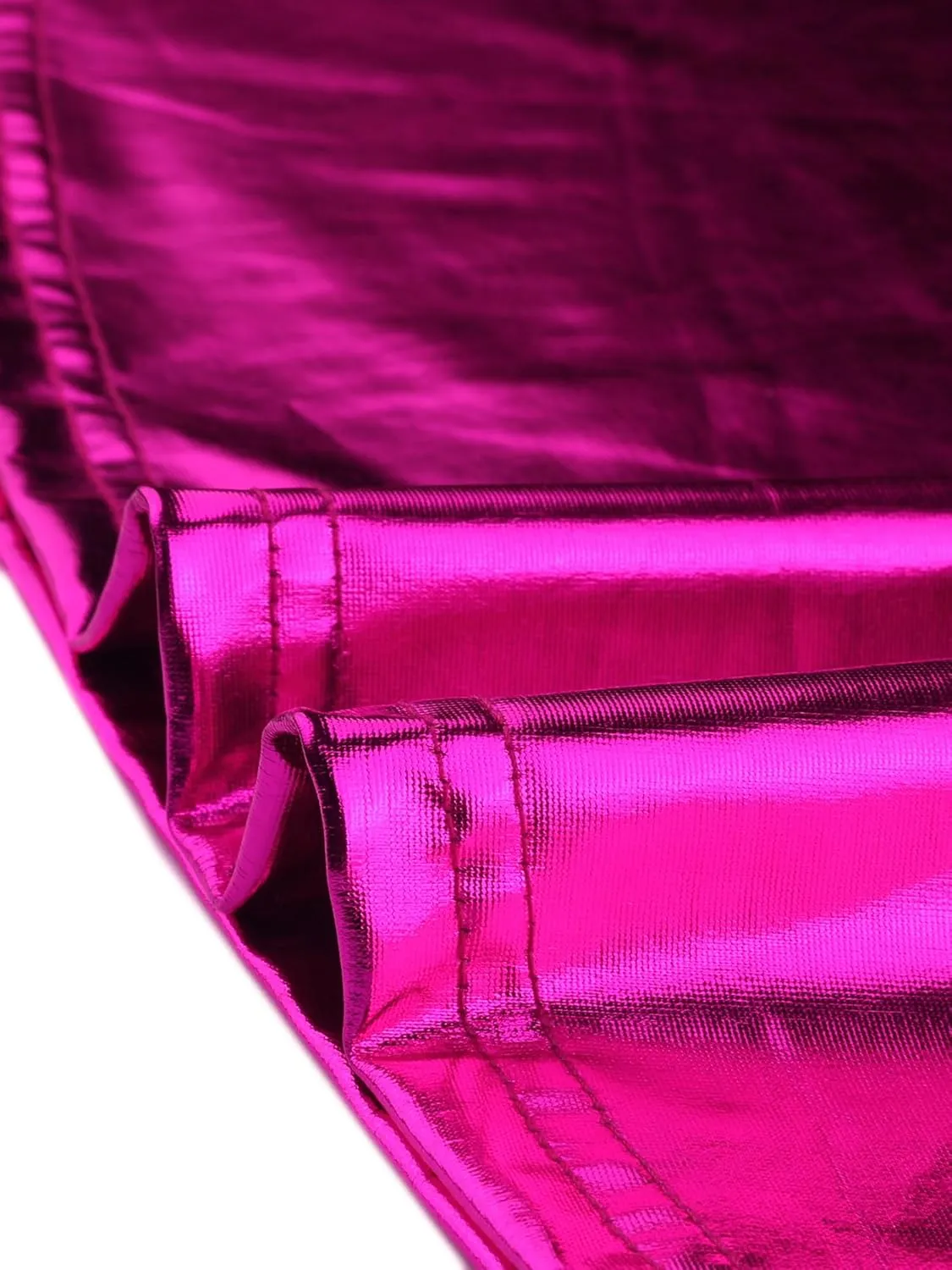 Allegra K Metallic Skirts for Women's Holographic Party Shimmering High Waist Gothic Suspender Skirt