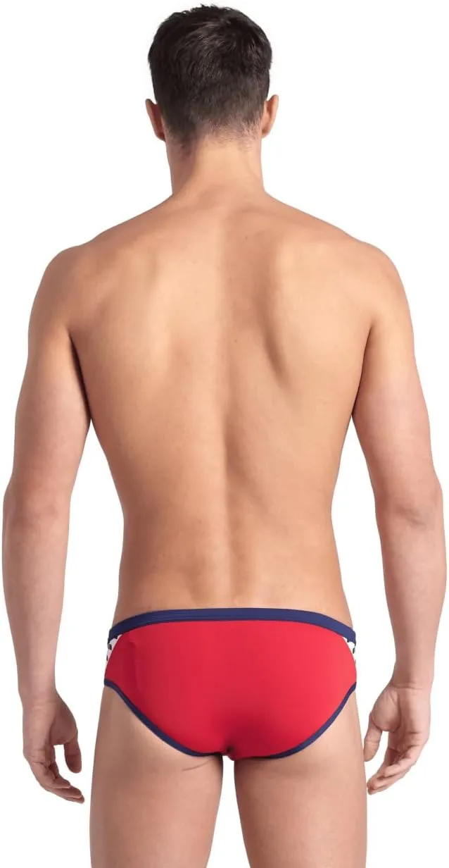 Arena Men's Icons Solid Swim Briefs Professional Training Swimsuit Sports Trunk