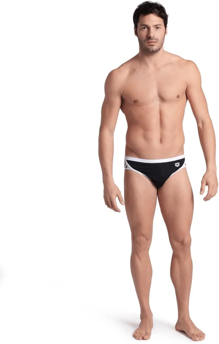 Arena Men's Icons Solid Swim Briefs Professional Training Swimsuit Sports Trunk