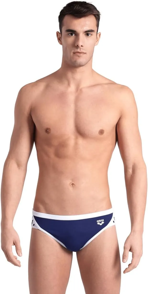 Arena Men's Icons Solid Swim Briefs Professional Training Swimsuit Sports Trunk