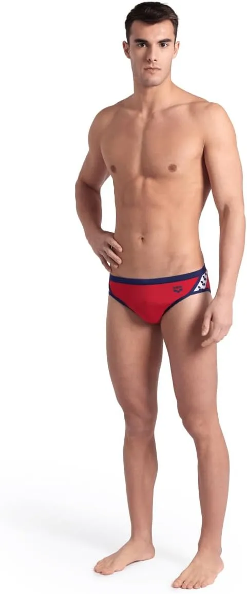 Arena Men's Icons Solid Swim Briefs Professional Training Swimsuit Sports Trunk