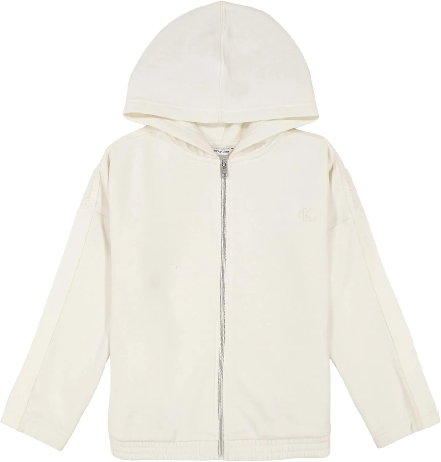 Calvin Klein Girls' Full-Zip Fleece Hoodie Sweatshirt with Front Pockets