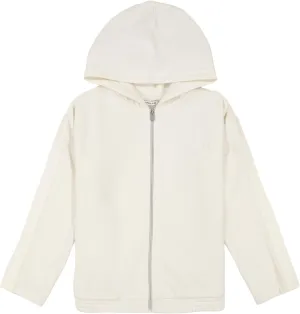 Calvin Klein Girls' Full-Zip Fleece Hoodie Sweatshirt with Front Pockets