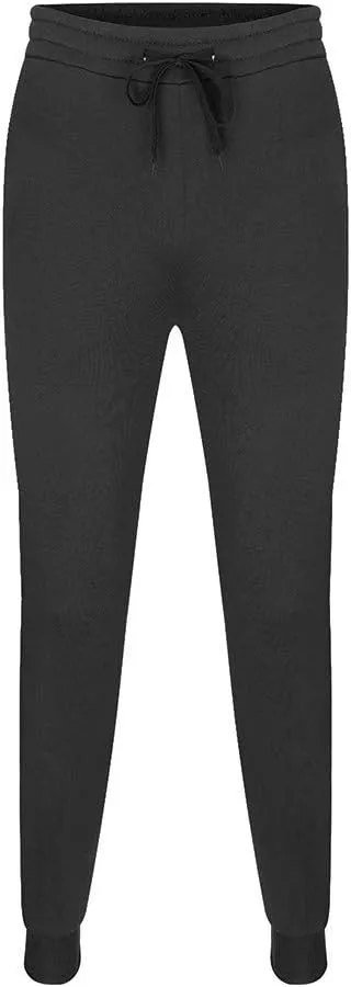 Cargo Trousers for Men Sweatpants Drawstring Stretch Elastic Waist Jogger Sports Pants Solid Color Sports Trousers