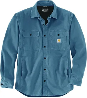 Carhartt Men's Rugged Flex Relaxed Fit Canvas Fleece-Lined Shirt Jac