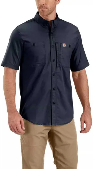 Carhartt Men's Rugged Professional Series Relaxed Fit Canvas Short Sleeve Work Shirt