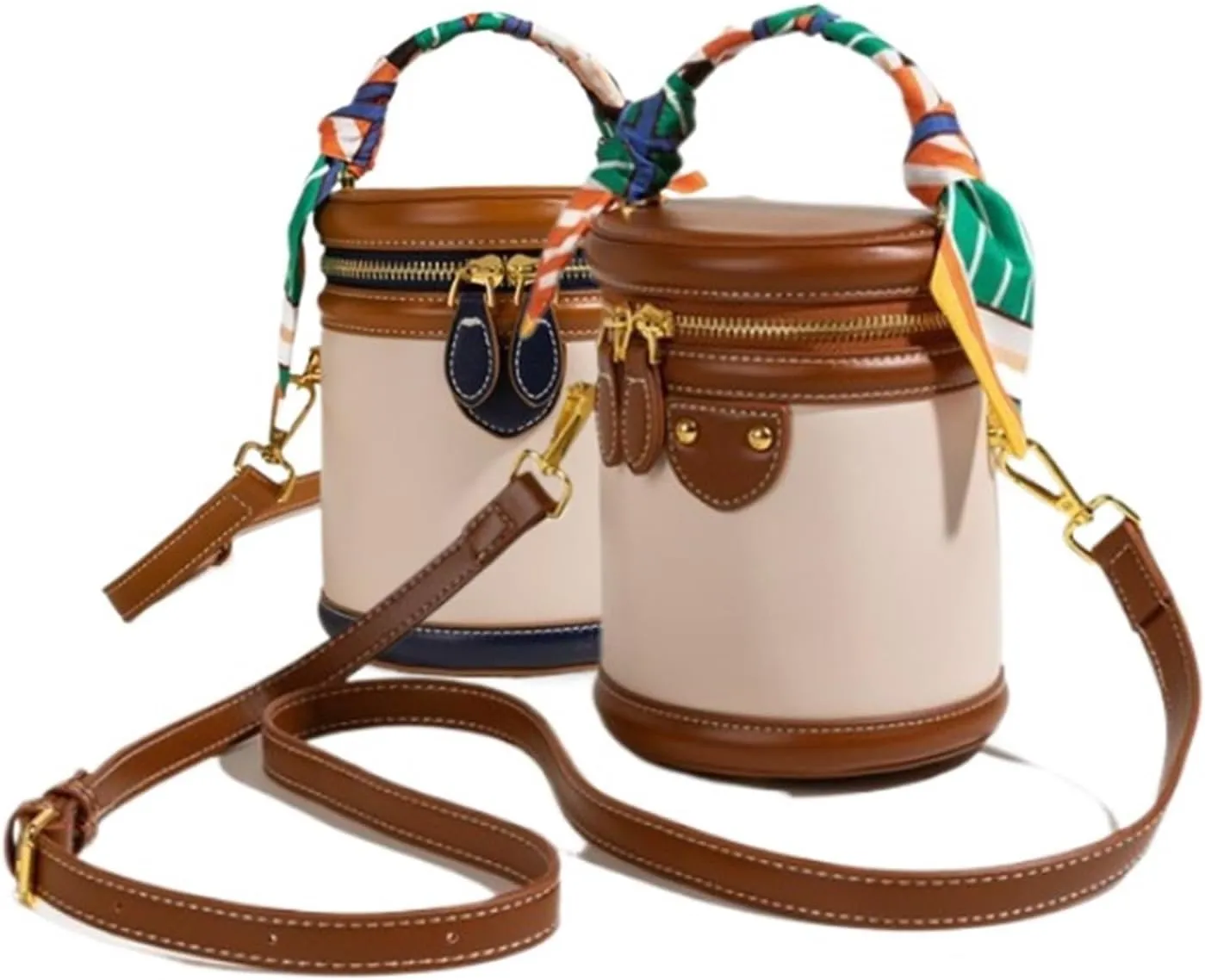 Colorblock Bucket Bag For Women Shoulder Bag With Wallet Pocket, Small Purses For Women In Versatile Black Design,For Casual Fashion(Shape-B)
