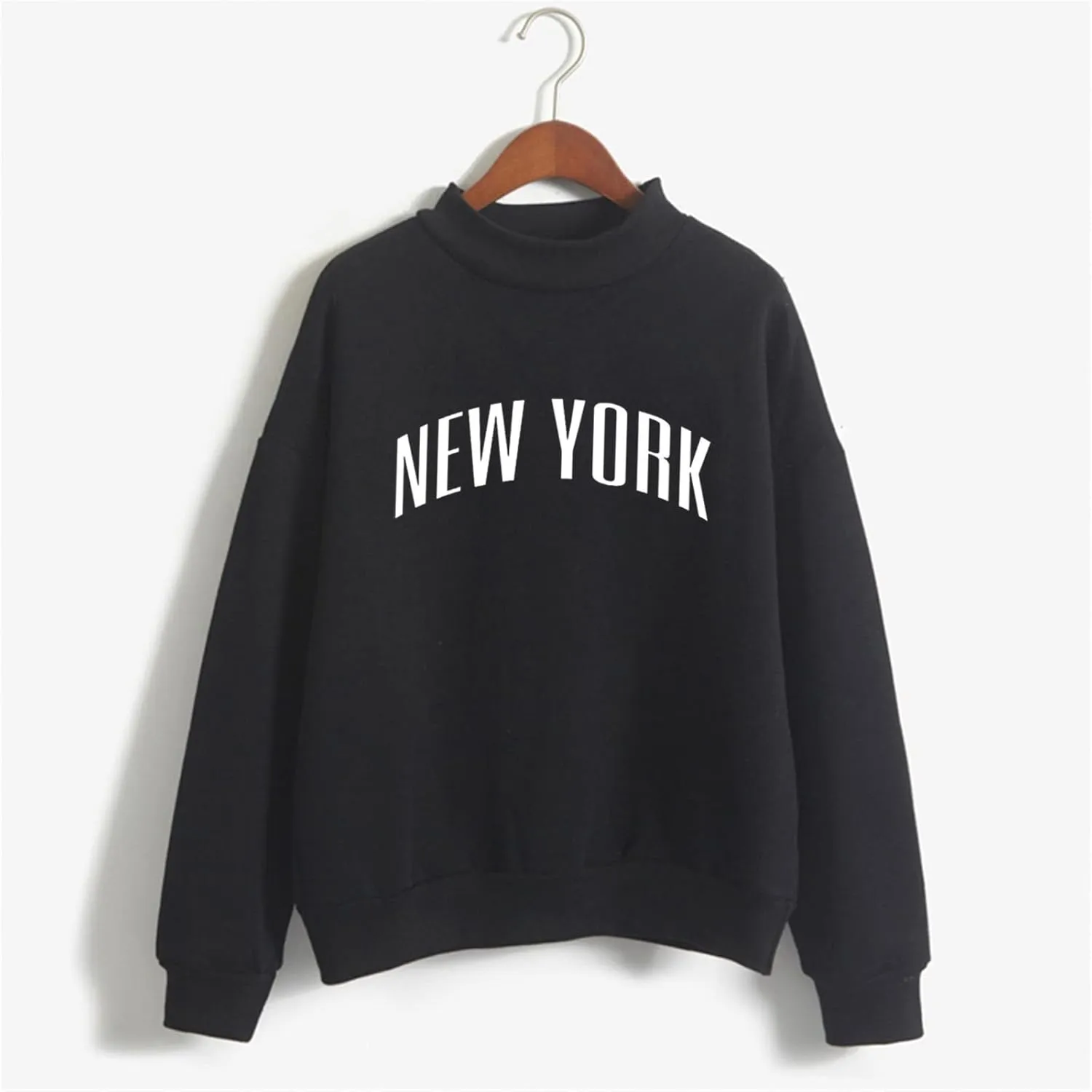 cooki Womens Hoodies Fall Clothes for Women Cute Hoodie for Teen Girls Brooklyn Print Drop Shoulder Hoodie with Pockets Tops