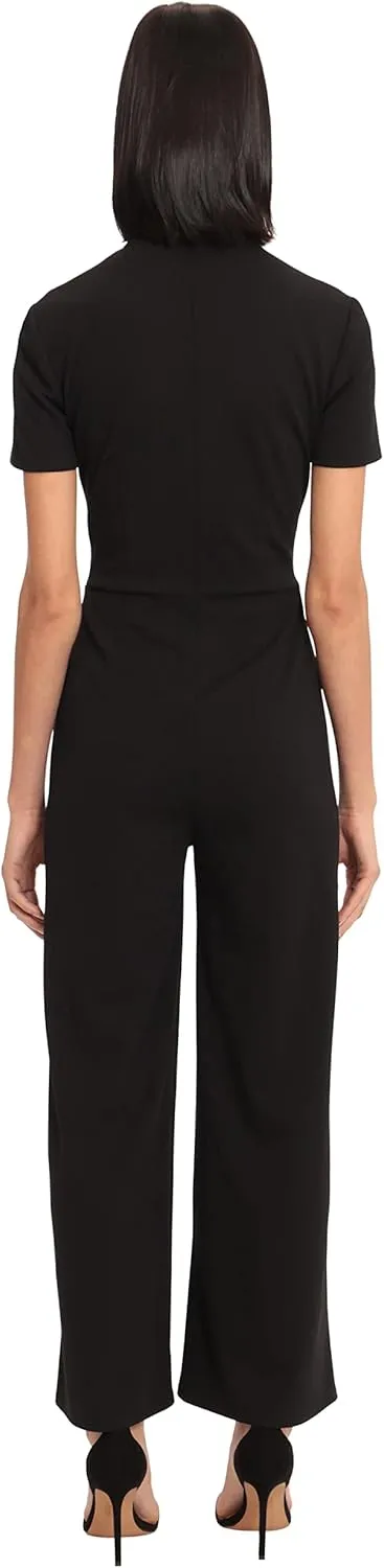Donna Morgan womens Sleek Style Jumpsuit Office Workwear Event Guest of
