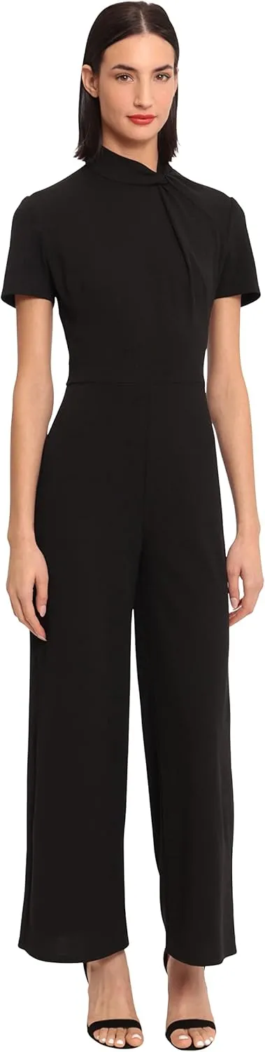 Donna Morgan womens Sleek Style Jumpsuit Office Workwear Event Guest of