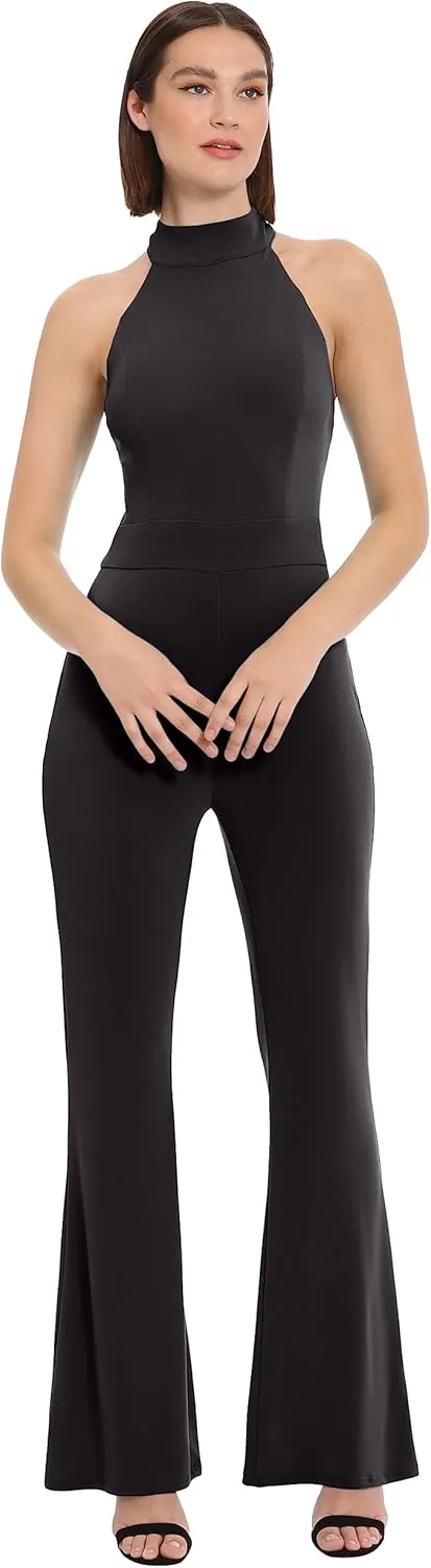 Donna Morgan womens Sleek Style Jumpsuit Office Workwear Event Guest of