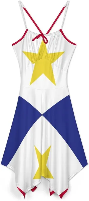 Dresses for Women Sealand,Principality of Flag Camisole Dress Casual Fashion Summer Dresses