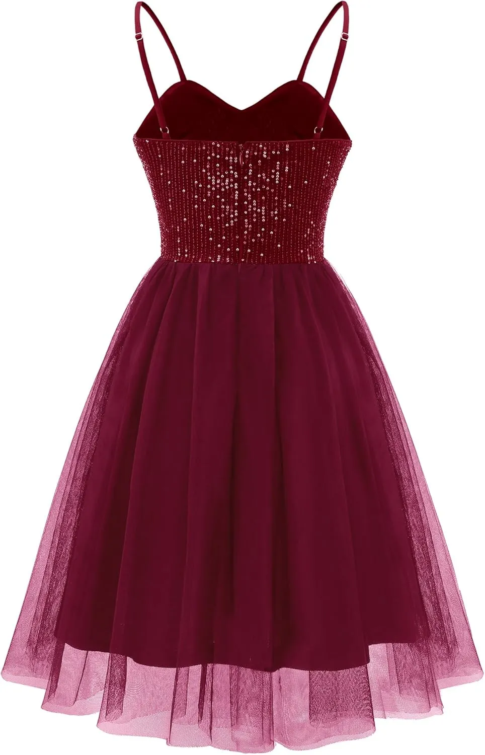 Dressystar Women's Sparkly Sequin Glitter Dress Spaghetti Strap Cocktail Party Dresses