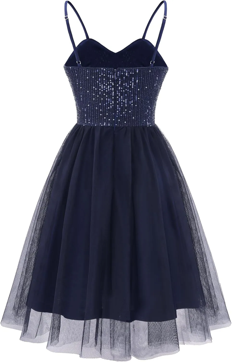 Dressystar Women's Sparkly Sequin Glitter Dress Spaghetti Strap Cocktail Party Dresses
