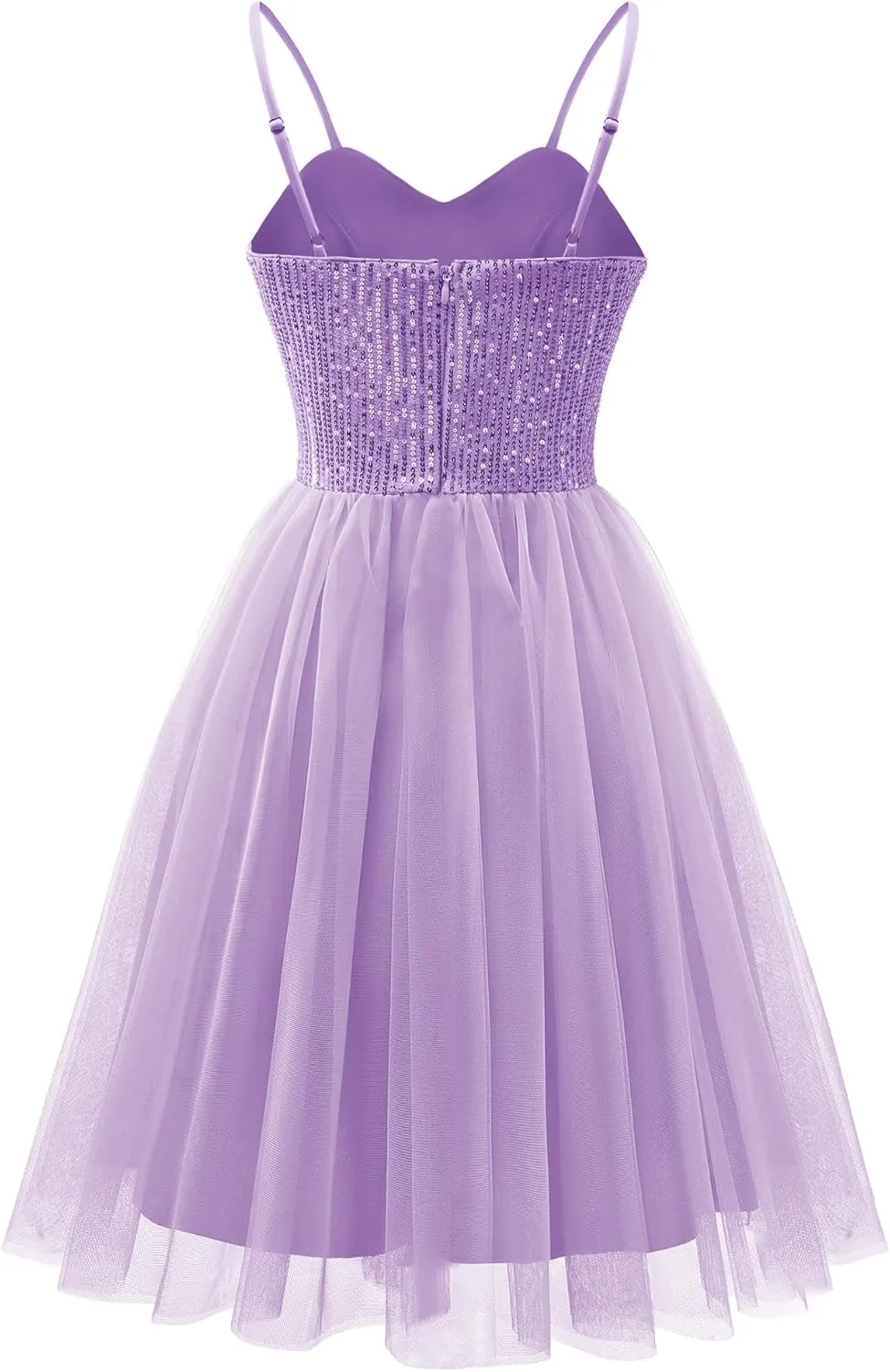 Dressystar Women's Sparkly Sequin Glitter Dress Spaghetti Strap Cocktail Party Dresses