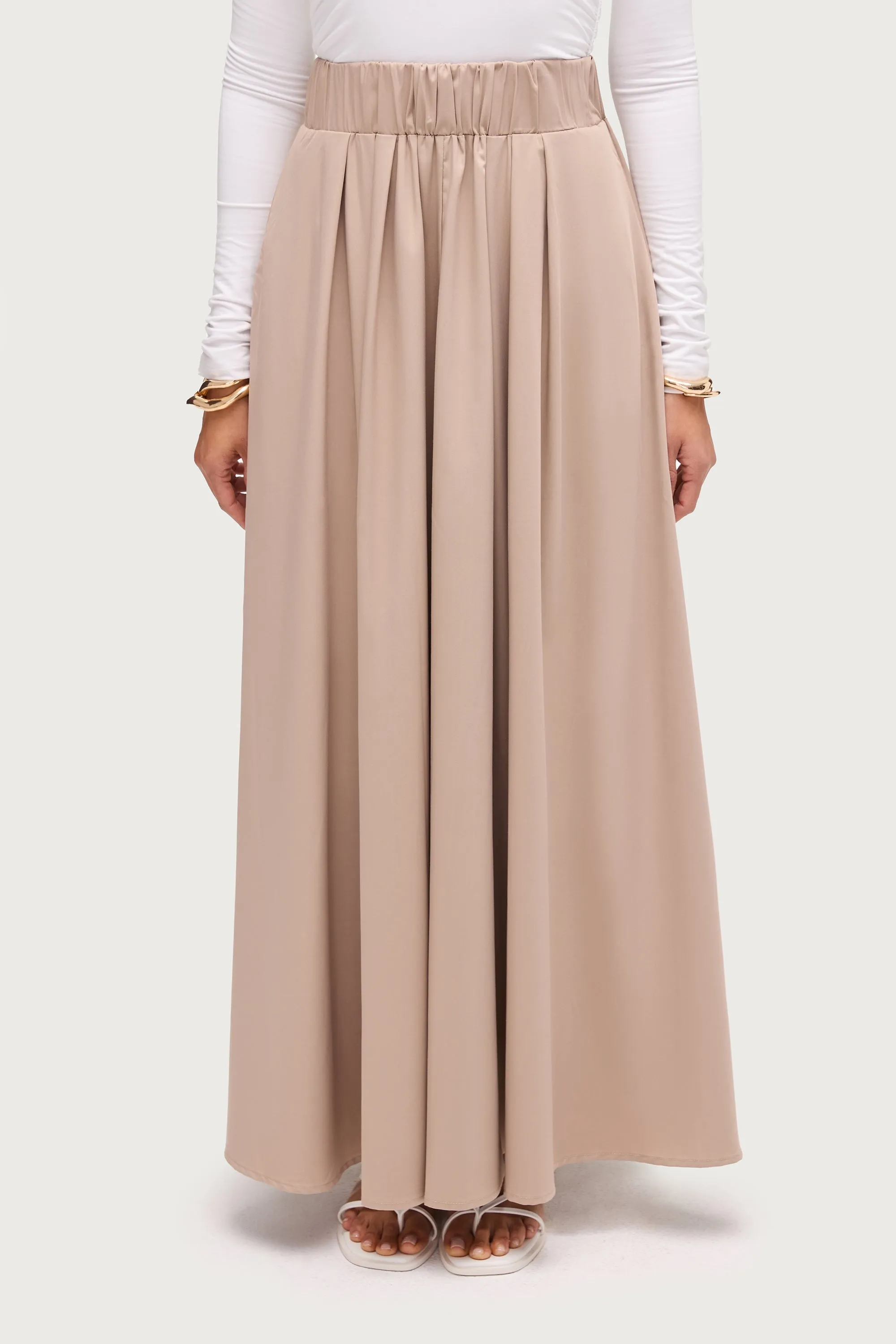 Everyday Tencel Bamboo Maxi Skirt - Stone