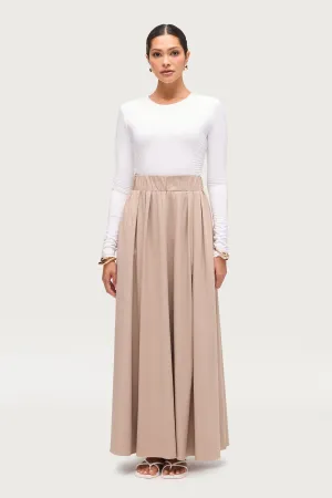 Everyday Tencel Bamboo Maxi Skirt - Stone