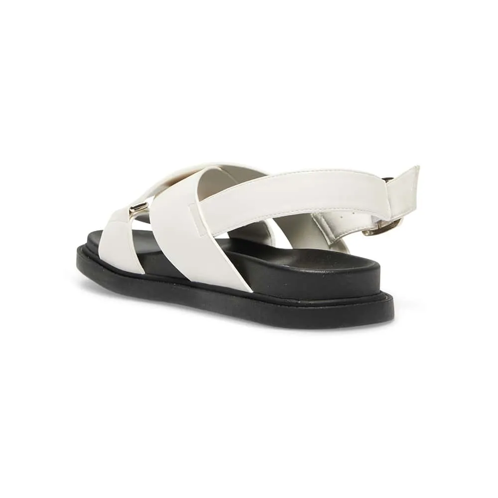 Fabian Sandal in White Smooth
