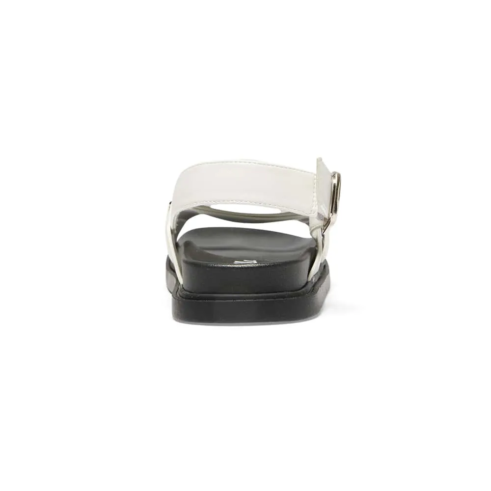 Fabian Sandal in White Smooth