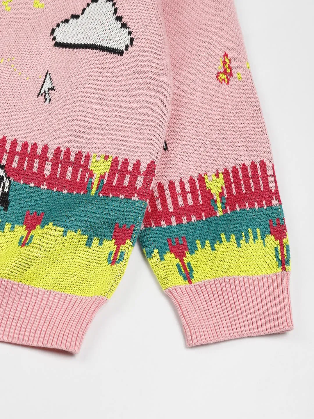 Farmland Printed Cotton Pullover Sweater