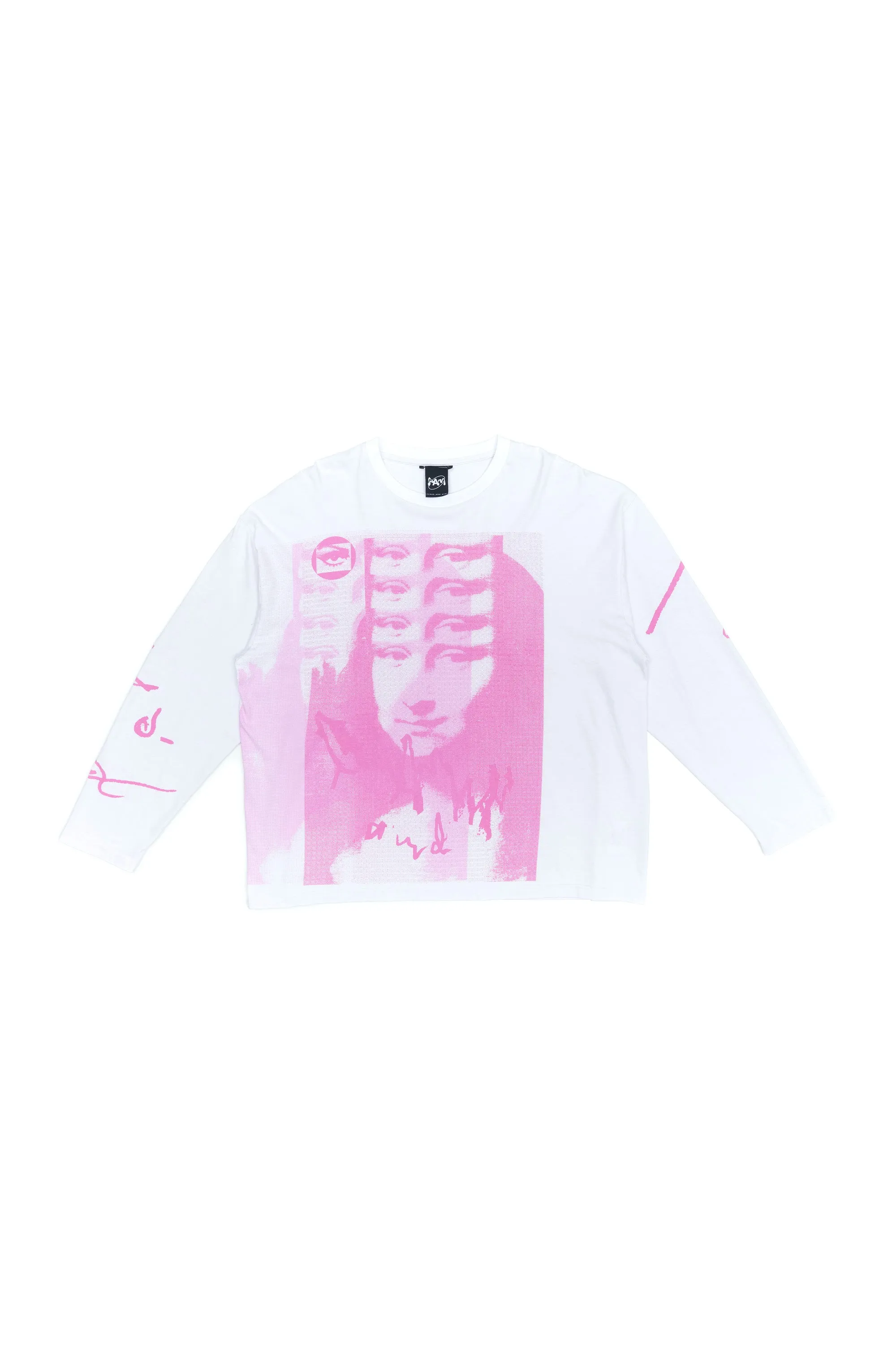 GAZE OVERSIZED LS TEE WHITE
