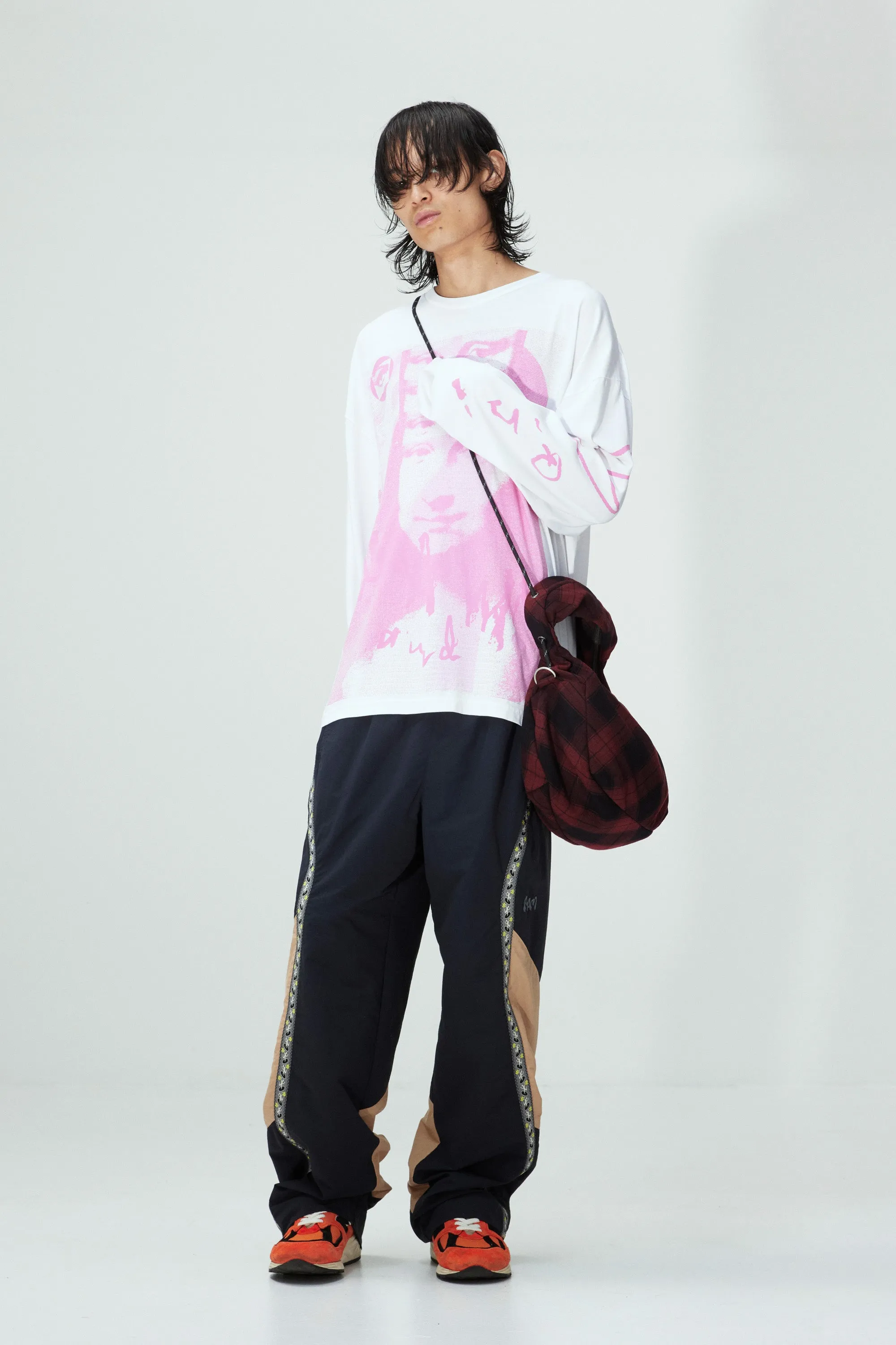 GAZE OVERSIZED LS TEE WHITE