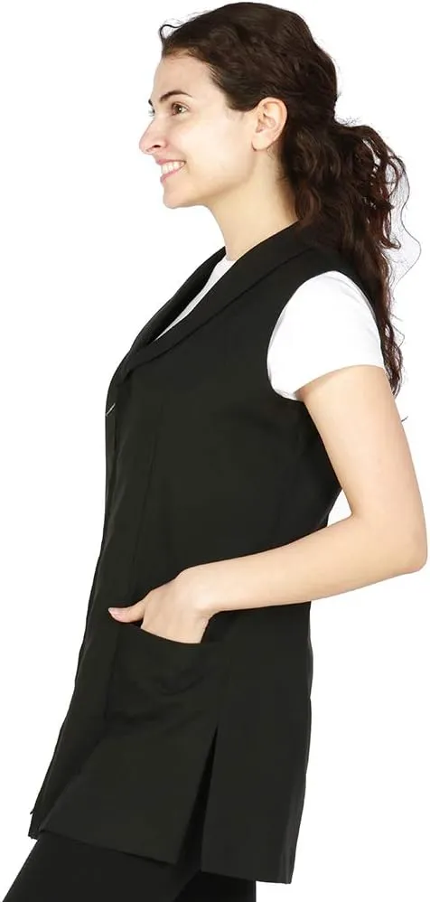 Gwen Professional Salon Vest, Stylist Vest, Cosmetology Uniform, Bleach Proof