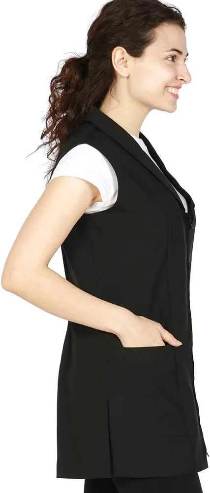 Gwen Professional Salon Vest, Stylist Vest, Cosmetology Uniform, Bleach Proof