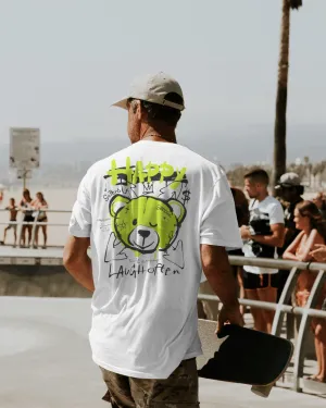 Happy Bear - Gym Oversized T Shirt