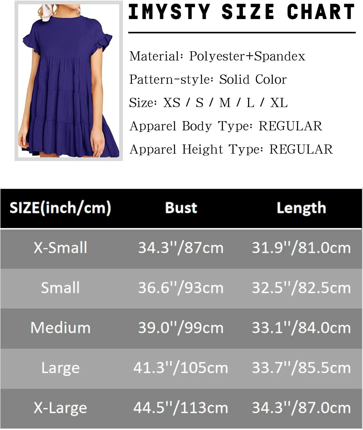 Imysty Womens Boho Floral Ruffle Sleeve Babydoll Loose Flowy Casual Summer Pleated Mini Dress
