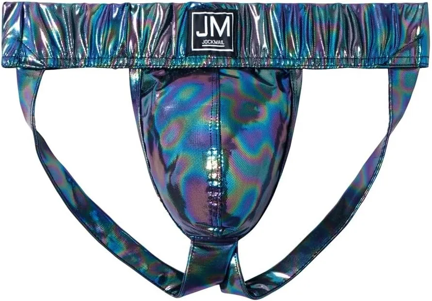 JOCKMAIL Mens G-String Thongs Underwear Men Jock straps Metallic Shiny Men Briefs for Underwear Party