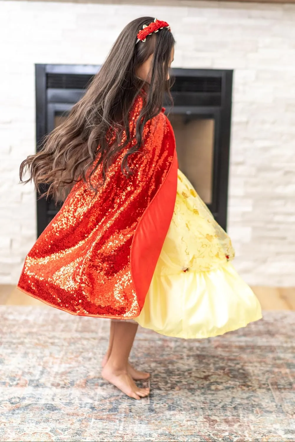 Little Adventures Shimmer Cloak Costume Dressup Ages 3-8 Machine Washable Child Pretend Play& Party Dress Up with No Glitter