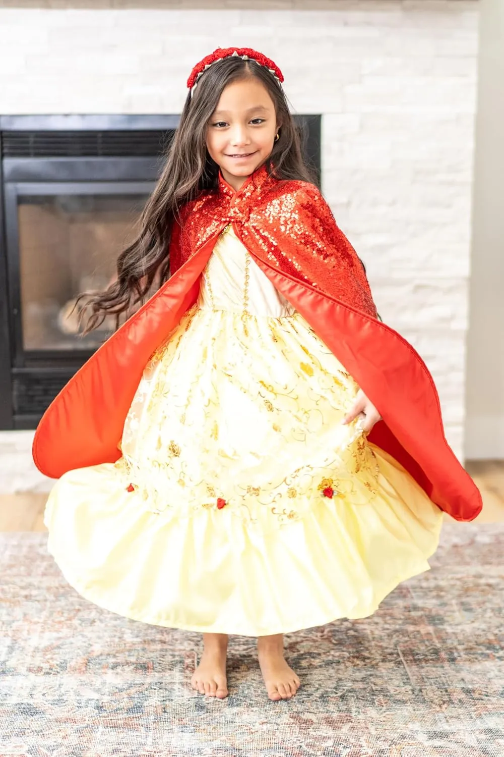 Little Adventures Shimmer Cloak Costume Dressup Ages 3-8 Machine Washable Child Pretend Play& Party Dress Up with No Glitter