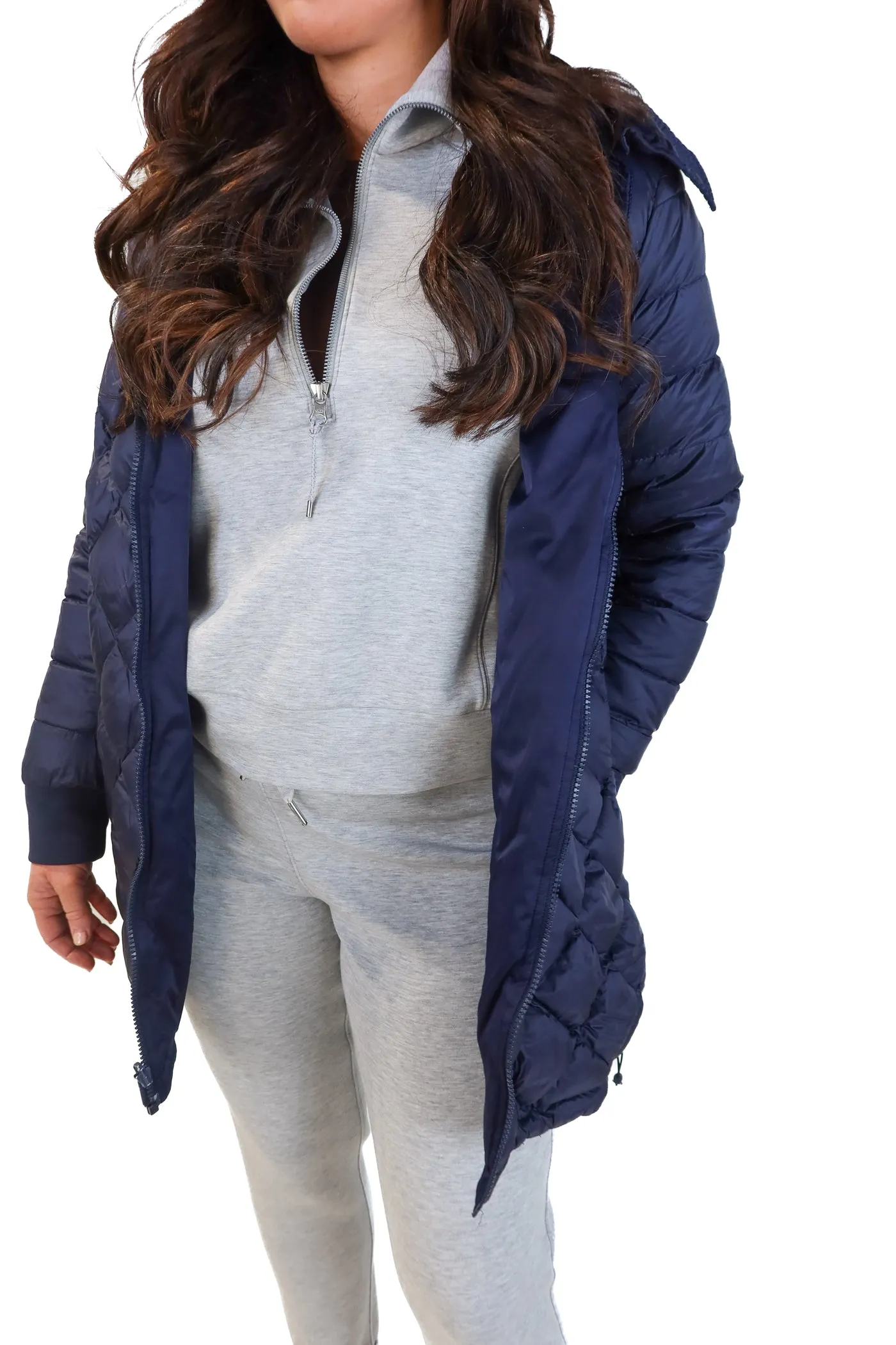 Lululemon long navy puffer jacket (fits like a 2/4; retail $398)