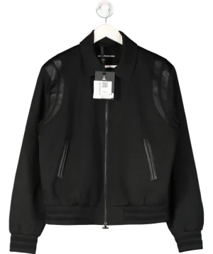 maniere de voir Black Tailored Varsity Jacket UK M