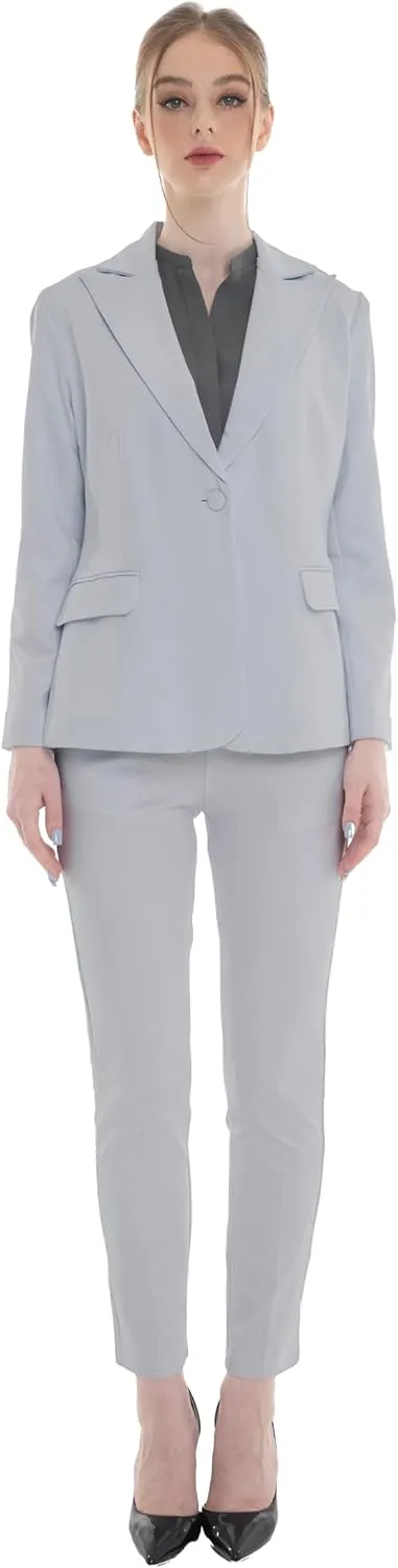 Marycrafts Women's Pant Suits Set  Professional Business Suiting Blazer and Pants 2 Piece Outfit