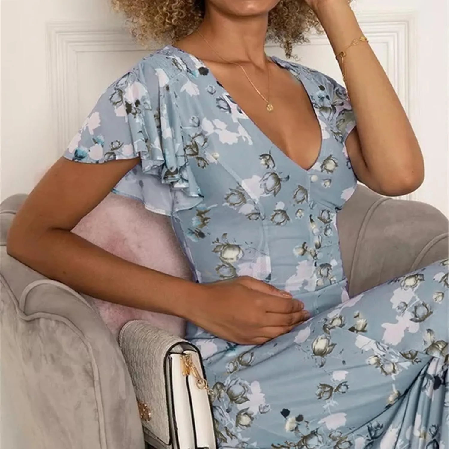 Maxi Dresses for Women 2025 Chiffon Dress Summer Dresses for Women Spring Summer Casual Maxi
