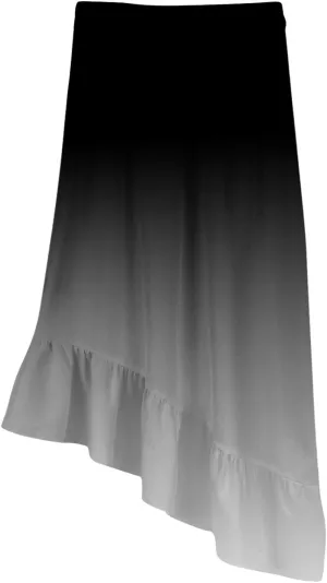 Maxi Skirts for Women Comfy Tiered Elastic High Waisted Skirt Vacation A-Line Asymmetrical Elegant Summer Long Skirts