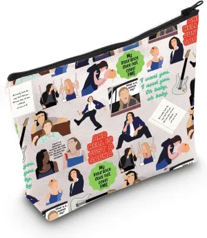 MEIKIUP Romantic Comedy Movie Inspired Makeup Bag Romantic Comedy Movie Lovers Gift Fandom Gift (10 Bag)