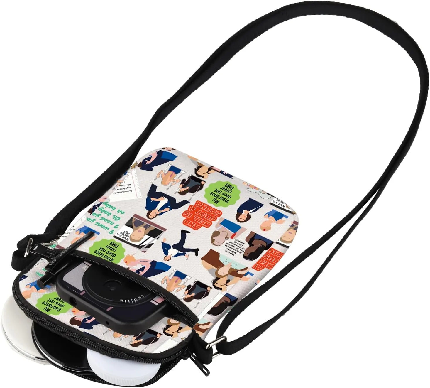 MEIKIUP Romantic Comedy Movie Inspired Makeup Bag Romantic Comedy Movie Lovers Gift Fandom Gift (10 CB)
