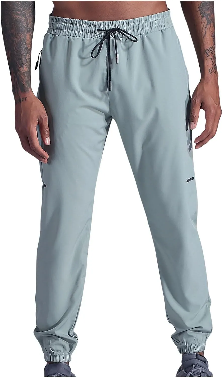 Men's Formal Dress Pants Slim Fit Straight Leg Business High Waist Office Work Pockets Professional