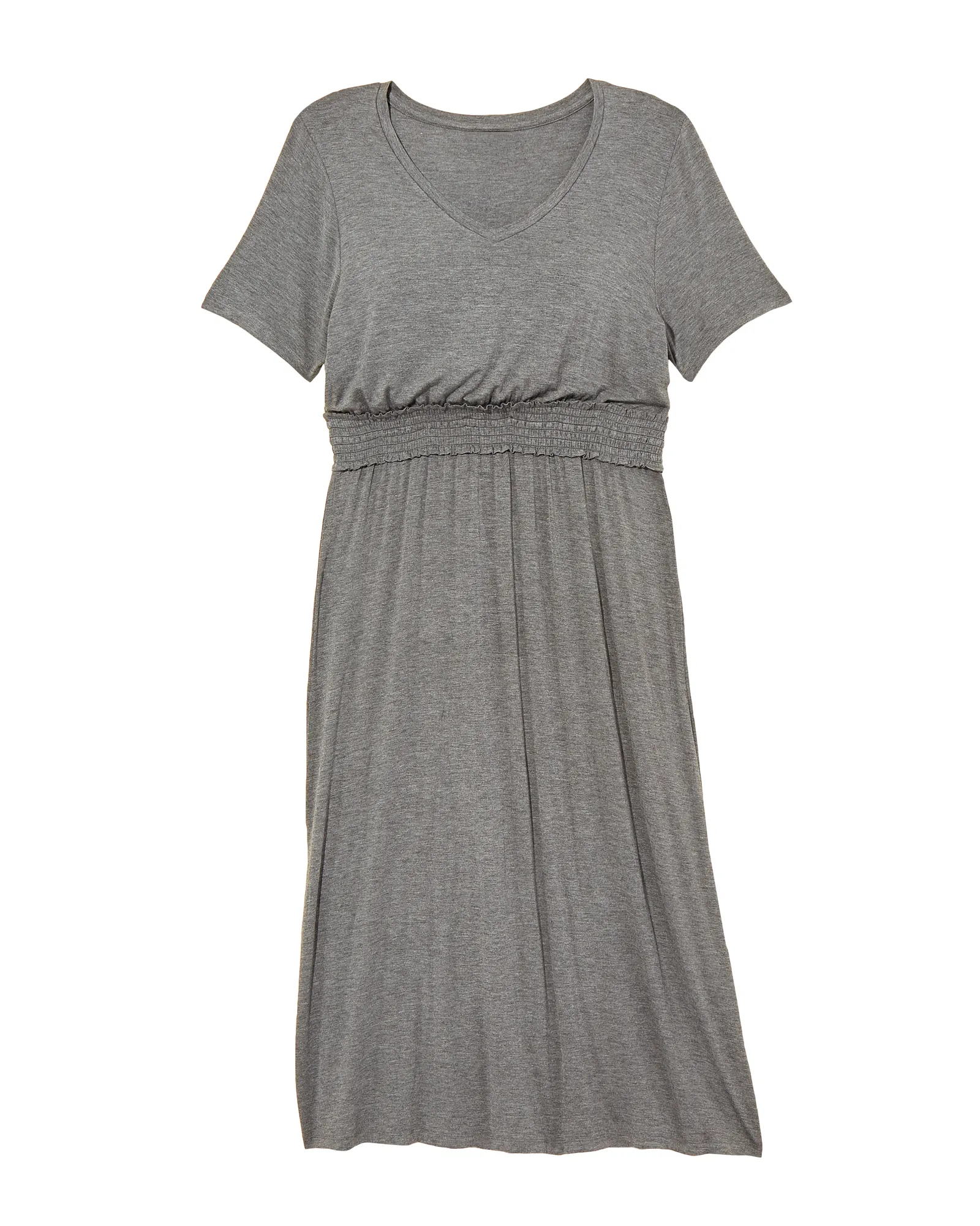 Mesa Smocked Waist Dress | Charcoal Grey