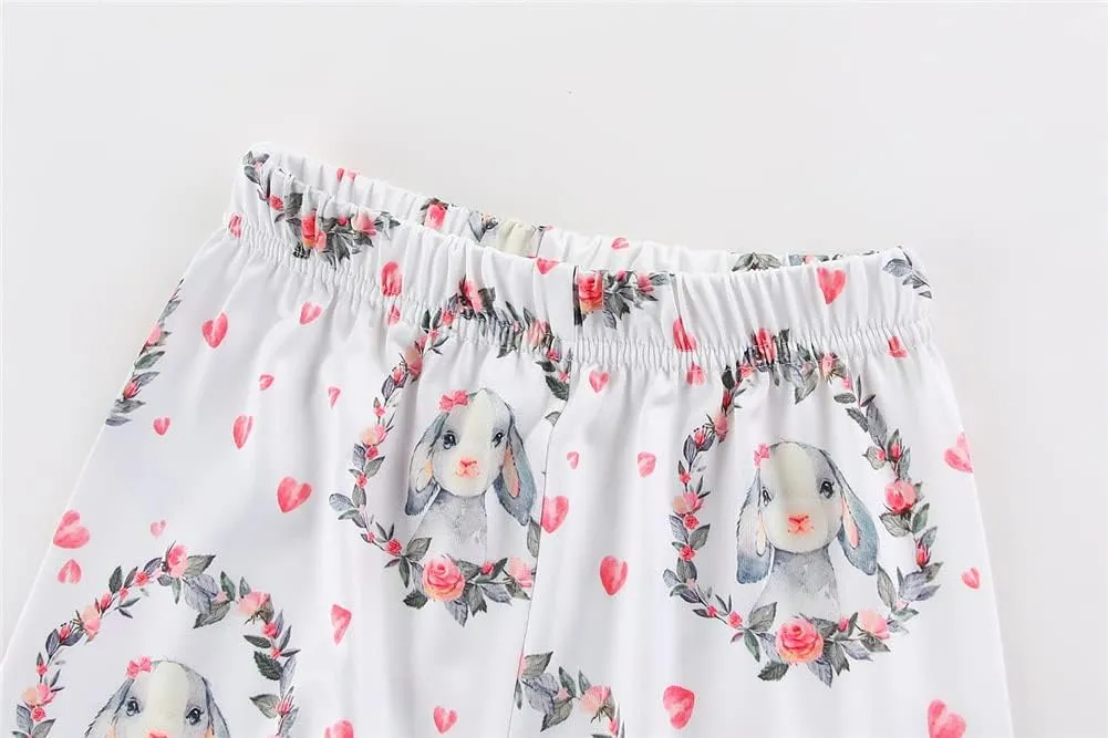 Mud Kingdom Little Big Girls Leggings Cute Printing Polyester Stretchy Fashion Spring Summer