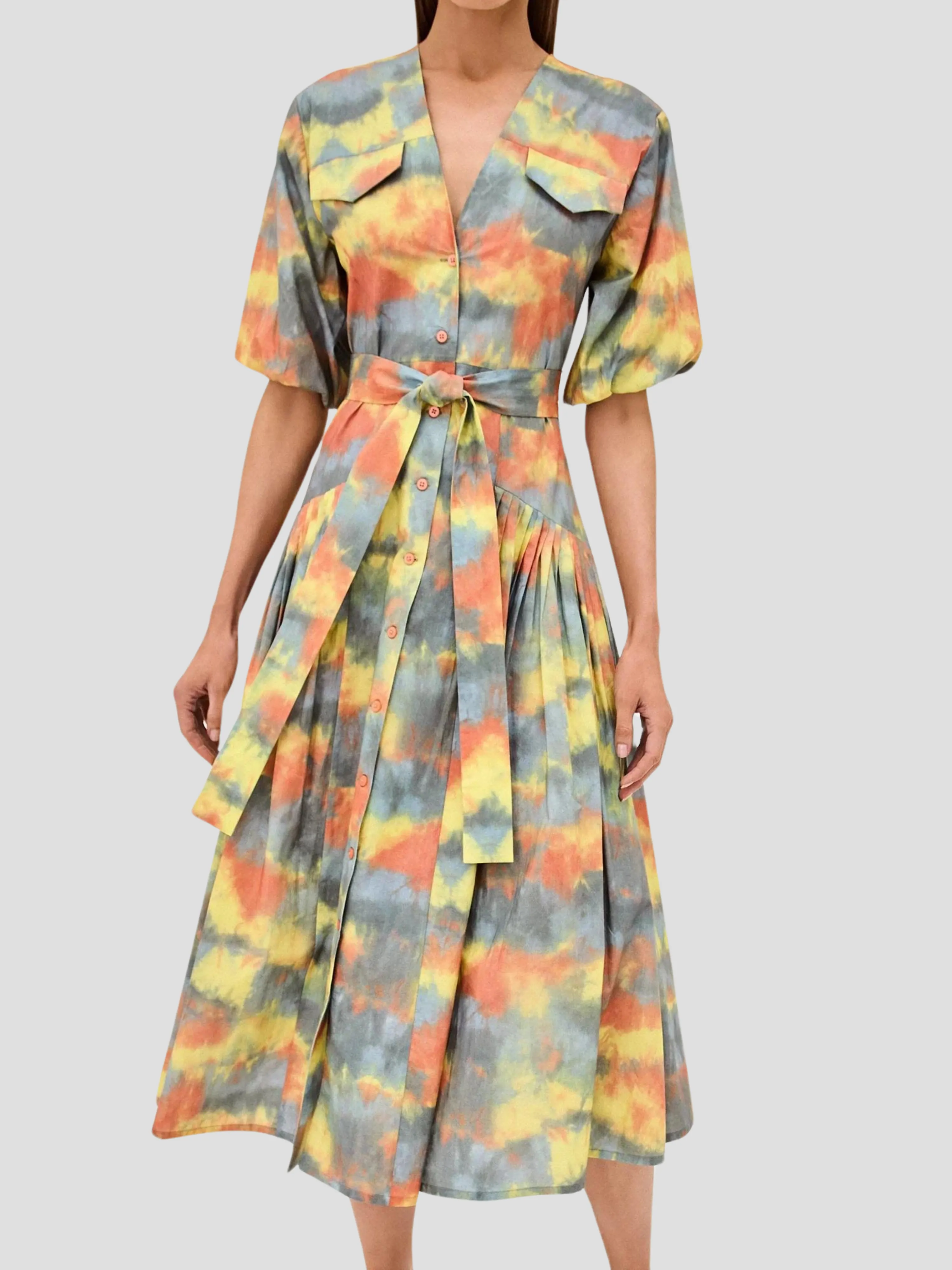 Oasis Tie-Dye Midi Dress