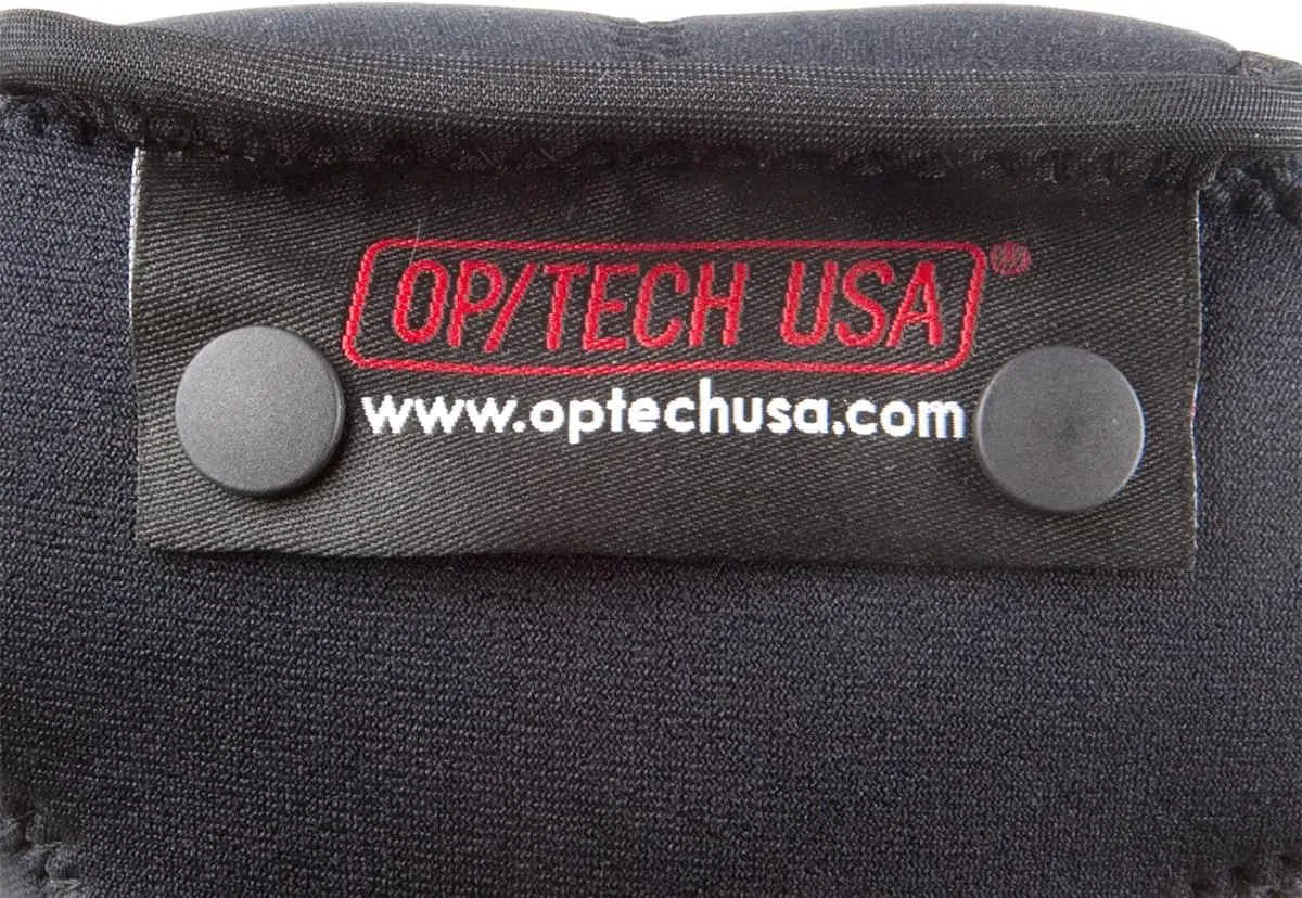 OP/TECH USA Soft Pouch  Compact digital camera case, lightweight accessories pouch, sleek neoprene sleeve for DSLR, perfect for backpacks & travel  durable protection in style D-SLR Zoom Black