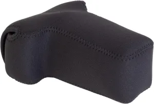 OP/TECH USA Soft Pouch  Compact digital camera case, lightweight accessories pouch, sleek neoprene sleeve for DSLR, perfect for backpacks & travel  durable protection in style D-SLR Zoom Black