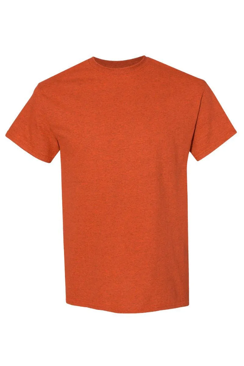 Orange Checkered Game Day Short Sleeve Relaxed Fit T-Shirt