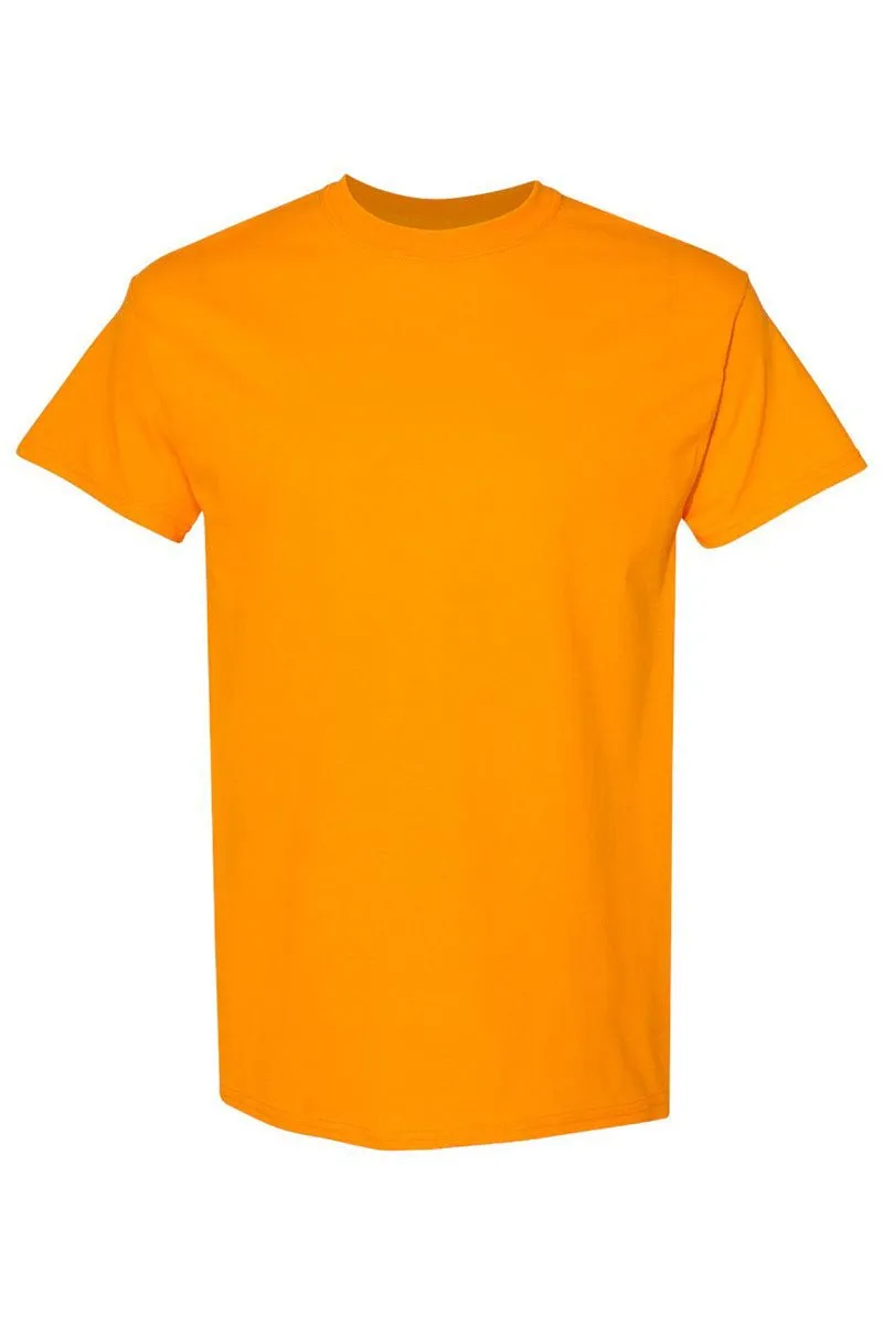 Orange Checkered Game Day Short Sleeve Relaxed Fit T-Shirt