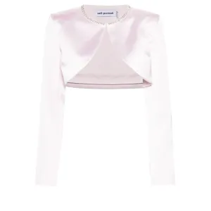 Pink Satin Bolero Jacket