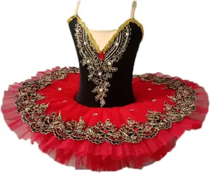 Professional Ballet Dress for Girls Leotard Camisole Skirted Sequin Lace Princess Swan Lake Tutu Ballerina Costumes